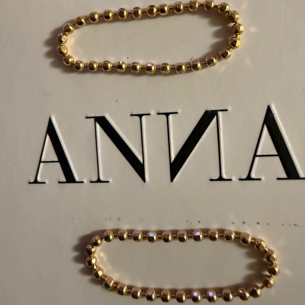 Anna Rose Gold Beaded Women's Ring 
Size 6 
Size 6 1/2